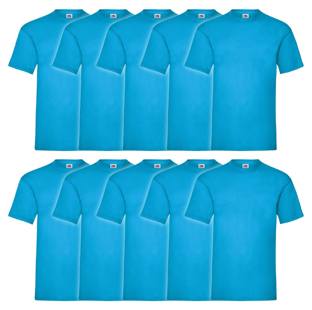 10er Pack Fruit of the Loom Valueweight T-Shirt + GRATIS Produktbild 