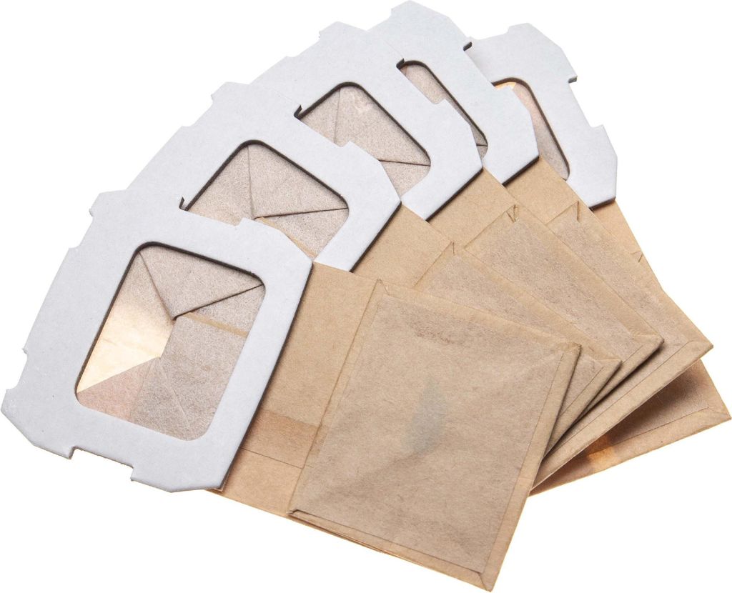 vhbw 5x Turbofilter kompatibel mit Makita BO3711, BO4555, BO3710, BO3700 Schwingschleifer, Exzenterschleifer - Papier-Staubbeutel Set Sandfarben