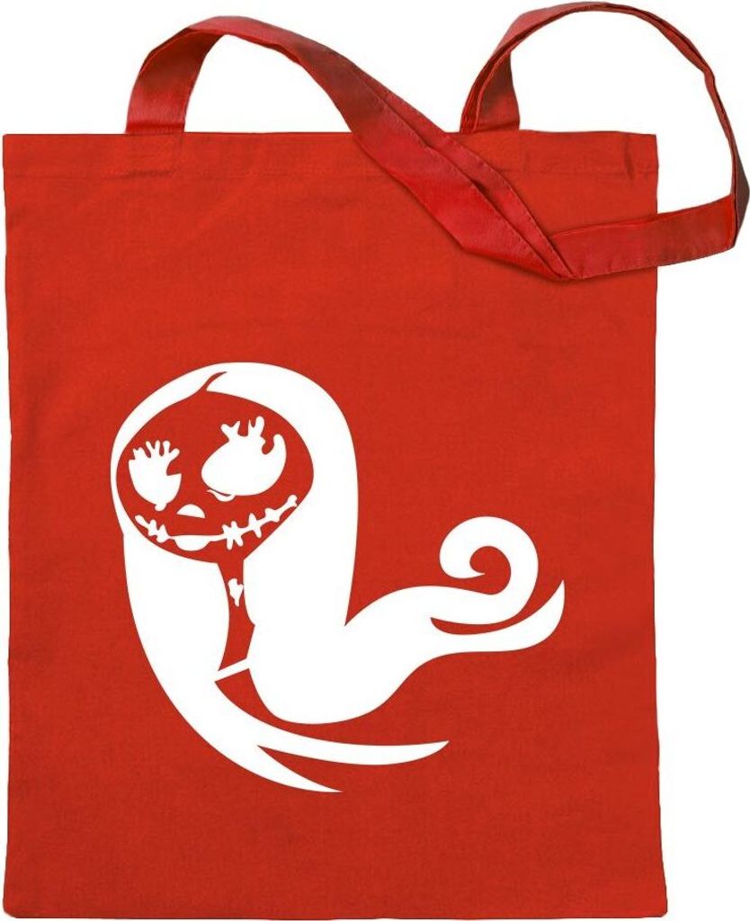Kiwistar - Baumwolltasche - rot - Monster Girl Untot - Tragetasche Stoffbeutel Umhängetasche Langer Henkel