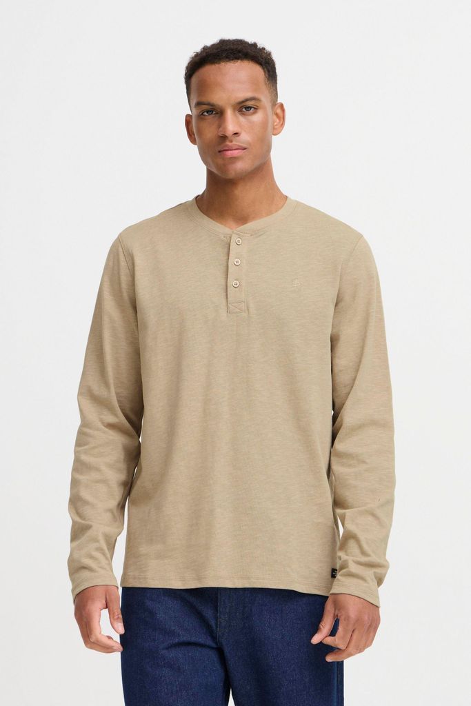 Blend BHIBRAT Herren Longsleeve Langarmshirt Shirt 100% Baumwolle regular fit