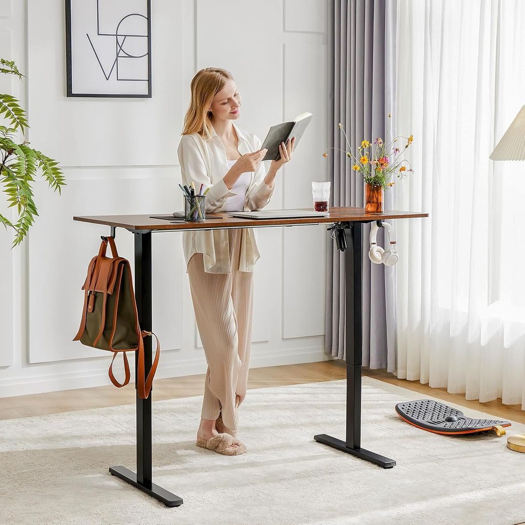 CAROMA Schreibtisch, höhenverstellbar, elektrisch, 140x60 Produktbild 5
