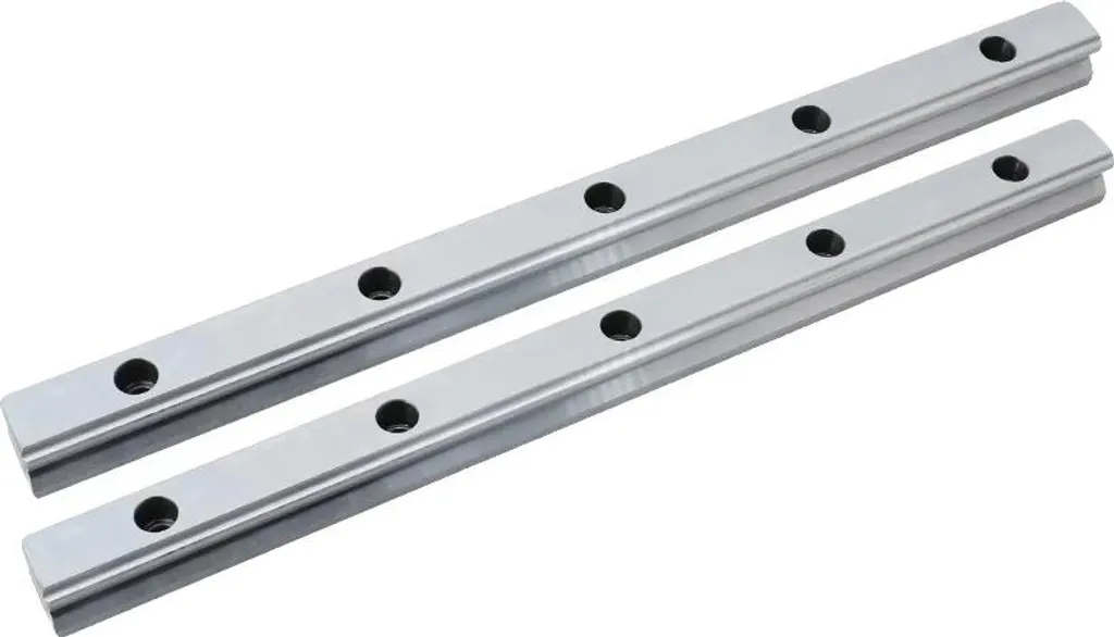 2 Rails de Guidage Linéaire 1000mm HGR20 en Acier Durable de Précision