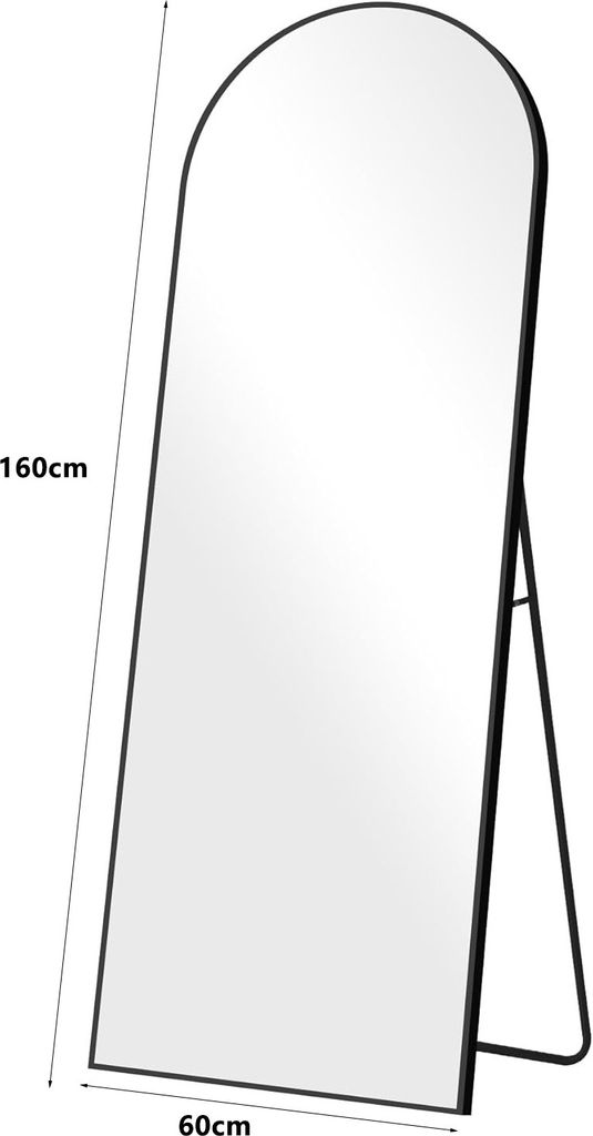 OKWISH Bogen Ganzkörperspiegel –Gewölbter Standspiegel Produktbild 4