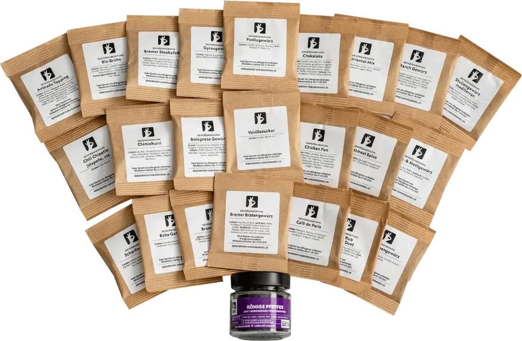Probierset Gewürze, 24 Teile, 376 g
