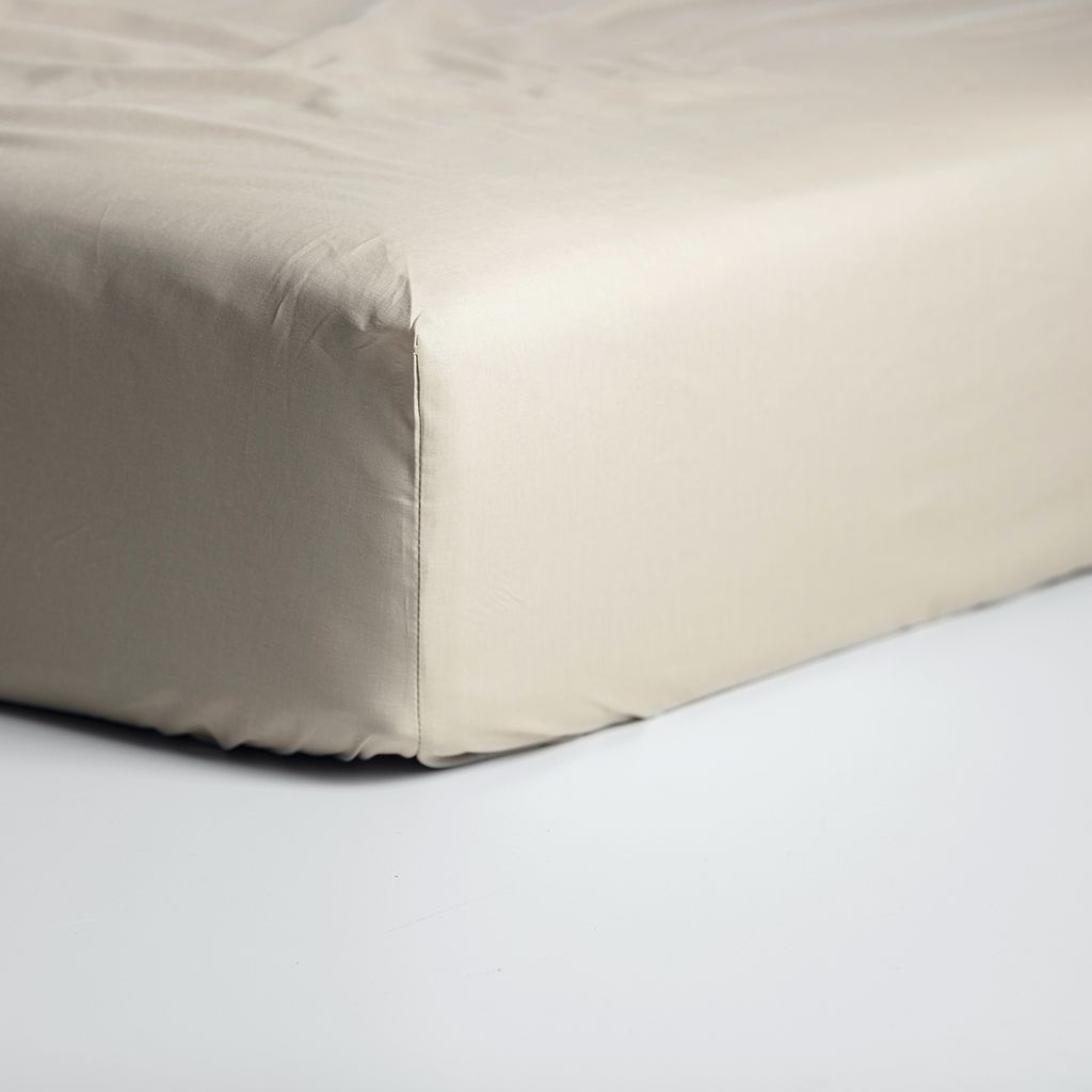 Cinderella Weekend - Spannbettlaken (bis 35 cm) - Baumwolle - 160x200 cm - Taupe