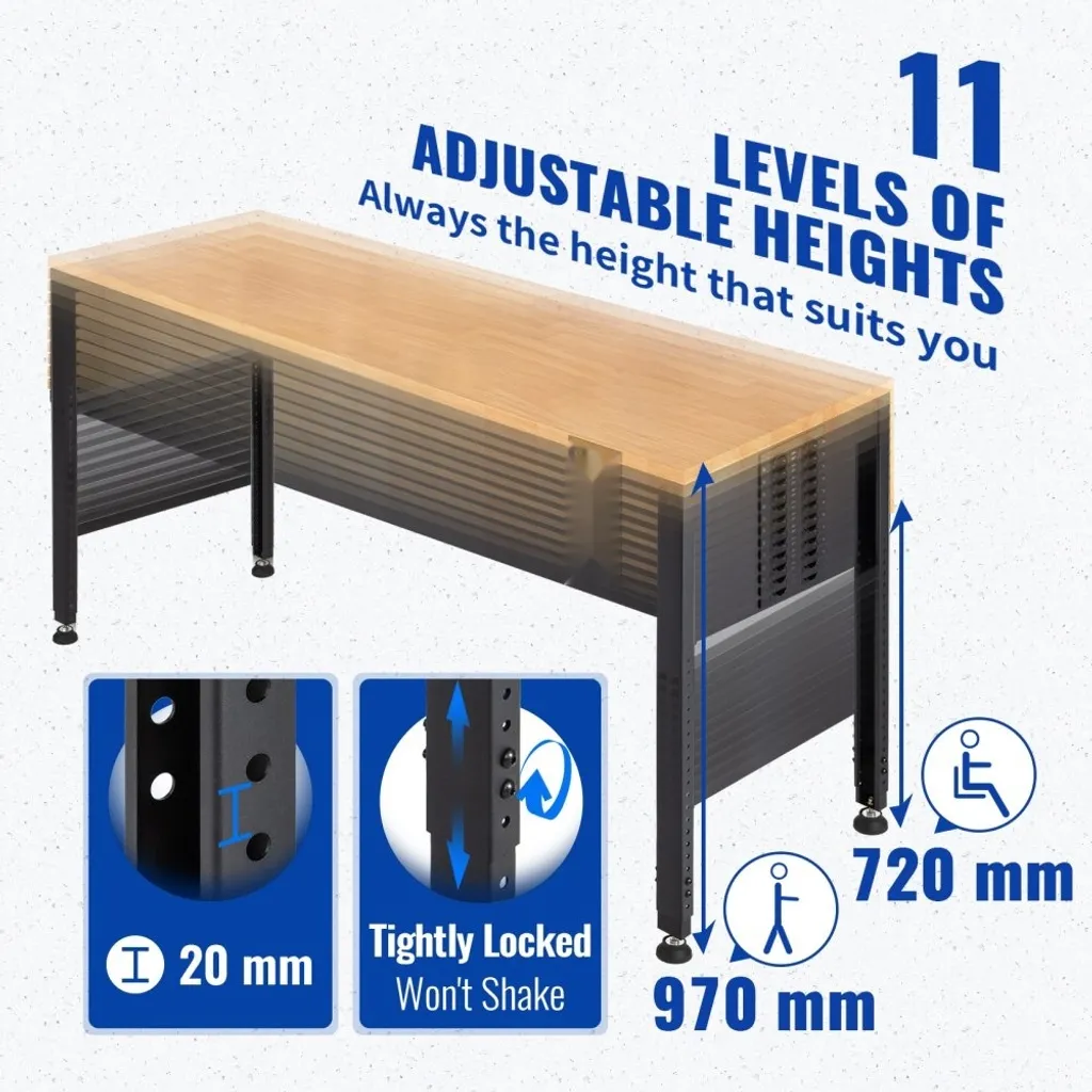 Établi de travail pliable SM® multi-usage avec plateau réglable 900 kg