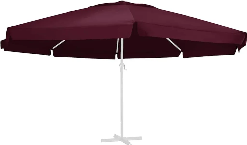 Copertura Ricambio Ombrellone 610 cm Bordeaux - Tessuto Idrorepellente