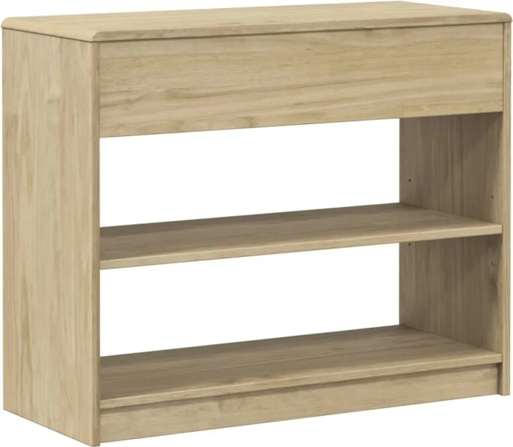 Console en pin massif SAUDA finition chêne - Table d'appoint chic - 10
