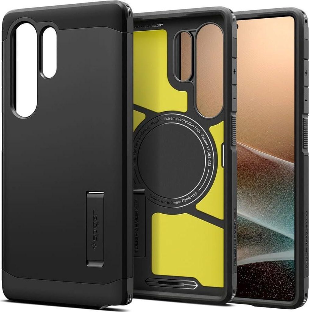 Spigen Tough Armor MagSafe Samsung Galaxy S25 Ultra Nero Immagine del prodotto 