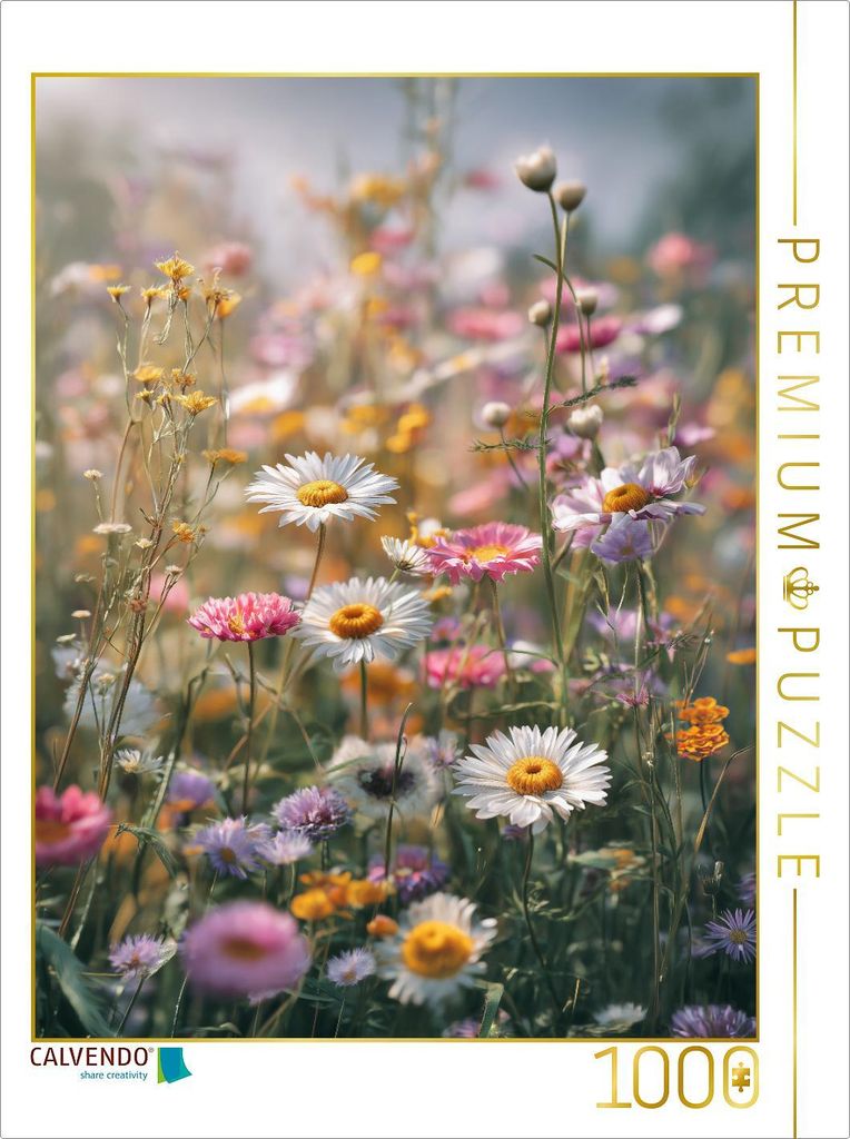 CALVENDO Puzzle in Blütenmeer für Momente voller Leichtigkeit | 1000 Teile Lege-Größe 64x48cm Foto-Puzzle für glückliche Stunden