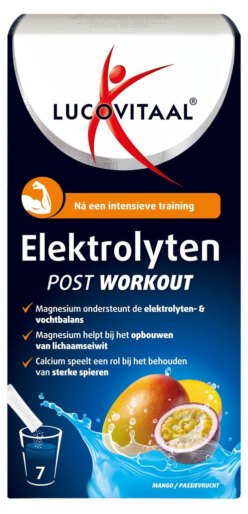 Lucovitaal Elektrolyten Post Workout - 7 sachets Productafbeelding 