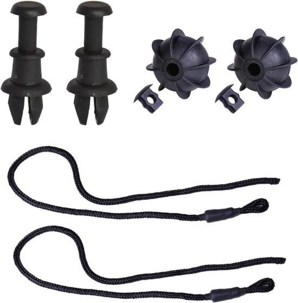 Sangles de fixation extensibles noires, lot de 2 tendeurs robustes