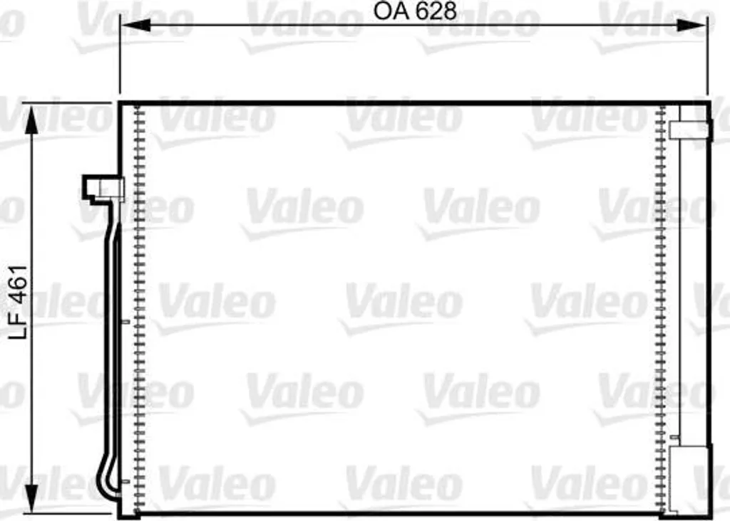 Valeo 814367 Condensateur de Climatisation OE 64509239992 pour BMW X5 X6