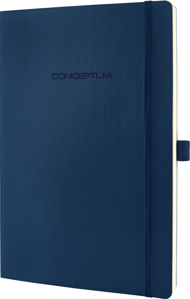 SIGEL CO316 Notizbuch Conceptum, Softcover, ca. A4, kariert, blau, 194 S.