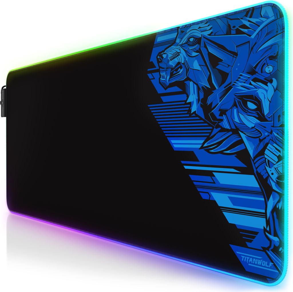 Titanwolf RGB Gaming Mauspad, Mousepad XL 800 x 300mm Produktbild 