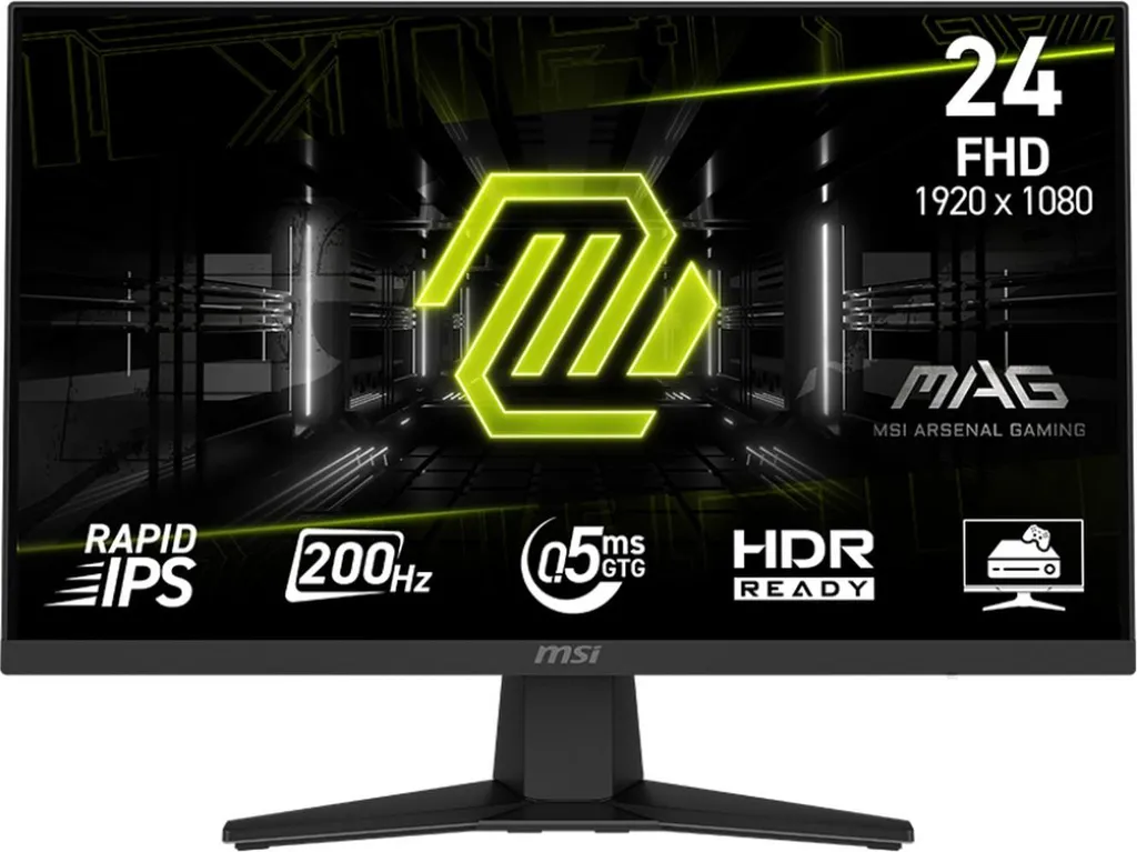 MSI MAG 244F, Gaming-Monitor, (FullHD, Rapid-IPS, HDMI, DP
