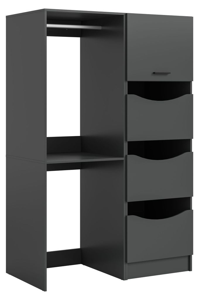 Free wasmachinekast 3 deuren, 1 vouwdeur, 2 planken Productafbeelding 