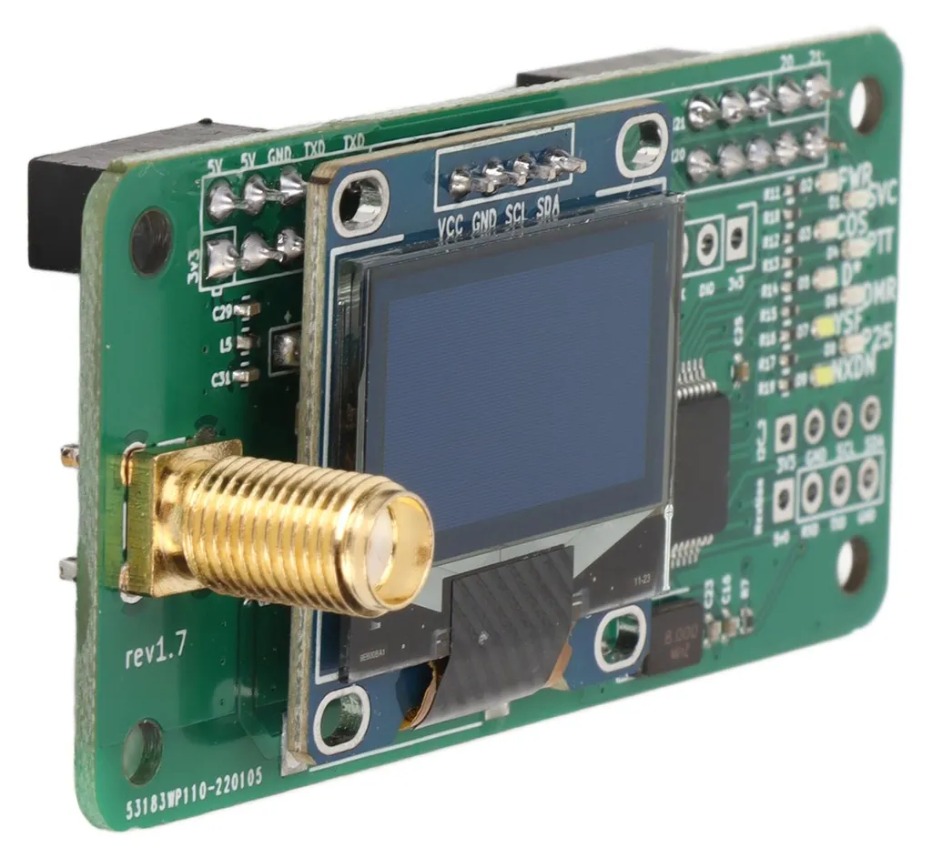 Kit Module Hotspot MMDVM UHF VHF avec Antenne SMA et Écran LED Intégré - 2