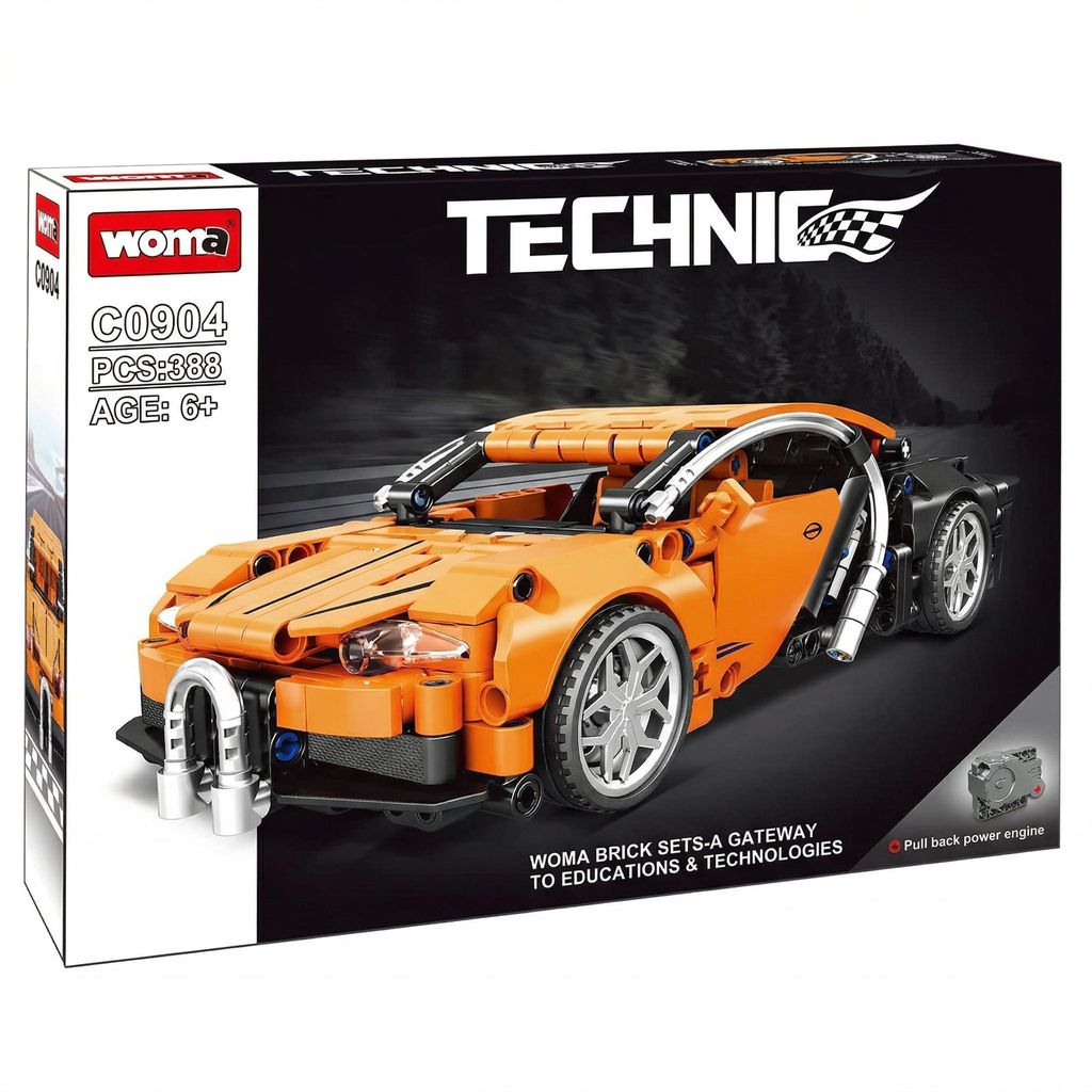 Mattoncini da costruzione EC-Technic Auto da corsa con Immagine del prodotto 