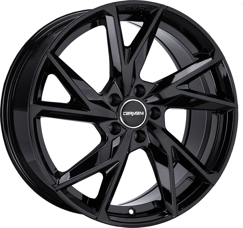 Carmani Felge 23 Rudi 8 Zollx18 Zoll ET39 5x112 black CA230818H839B kompatibel mit Audi A4 A6 A8
