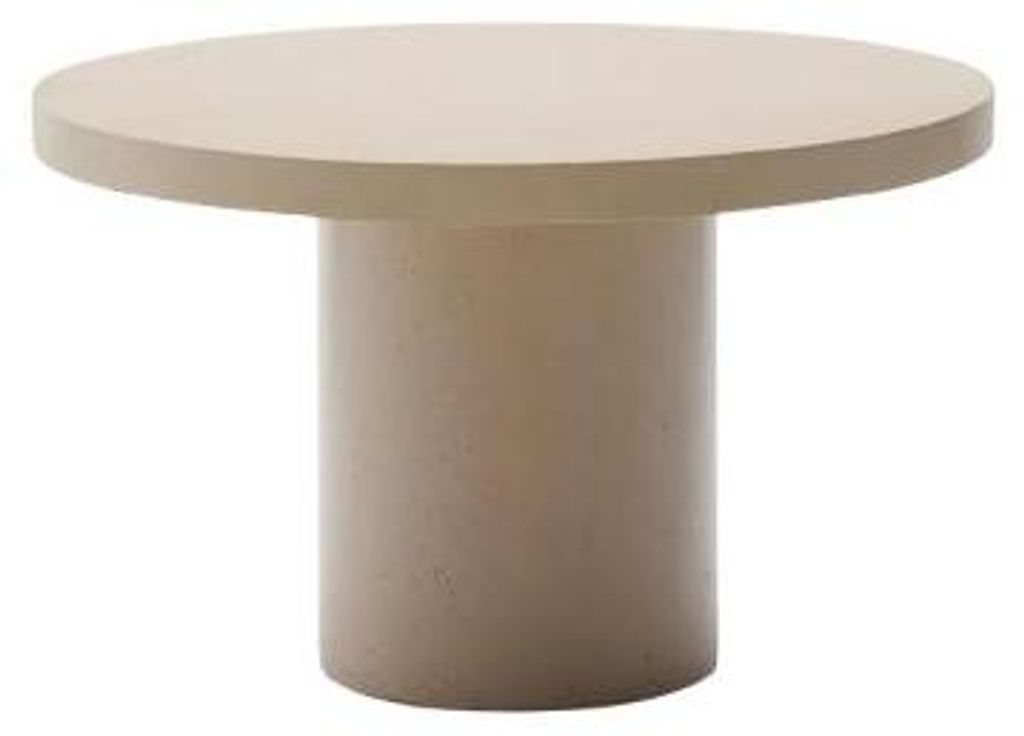 Tisch Aiguablava 120 x 120 x 75 cm Zement Beige