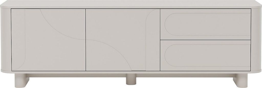 TV-Möbel - 2 Türen & 2 Schubladen - Beige - DIGARA