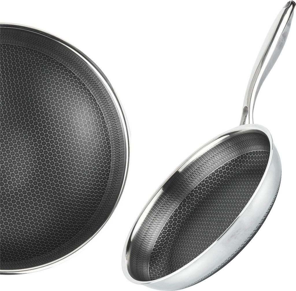 Bratpfanne Ø28 cm Edelstahl Induktion Pfanne Schmorpfanne Produktbild 3