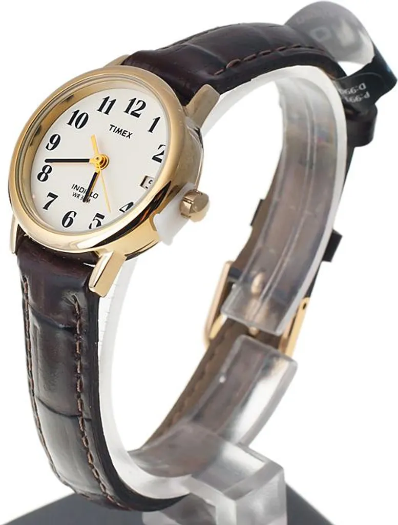 Orologio Timex T20071 Easy Reader Donna - Elegante Pelle Marrone e Oro - 11