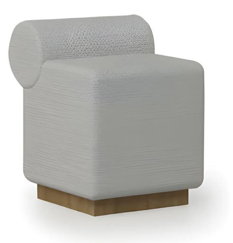 Tabouret design rembourré avec assise confortable et finitions de luxe