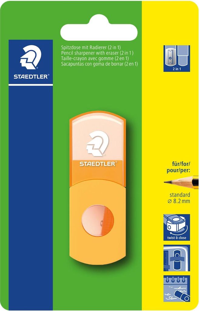 Staedtler Spitzdose + Radierer (2in1) 1 ST BK Produktbild 