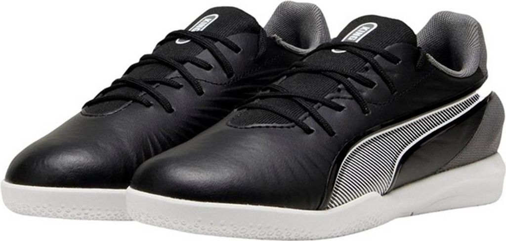 Puma - "King Match" Hallenfußball-Trainingsschuhe für Kinder, Leder GT9776 (32 EU) (Schwarz)