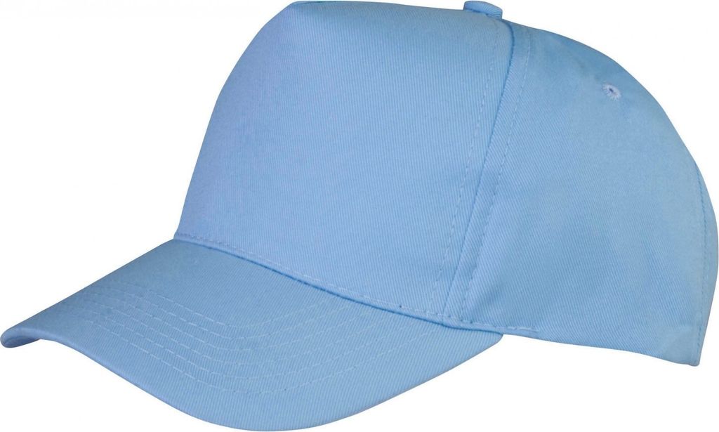 Result Headwear Kinder Boston 65/35 PolyBaumwolle Kappe RW5158 (Einheitsgröße) (Himmelblau)