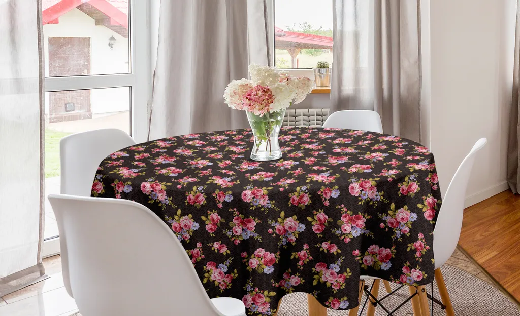 Decorazione Tavola Vintage: Tovaglia Rotonda ABAKUHAUS 150cm Rosa