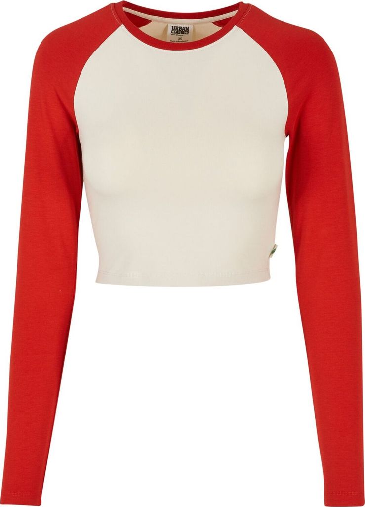Urban Classics Ladies - Retro Baseball Longsleeve beige - 3X