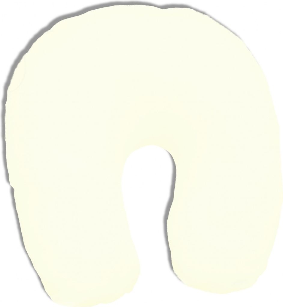 Bezug Nackenhörnchen : Farbe - Perlweiss