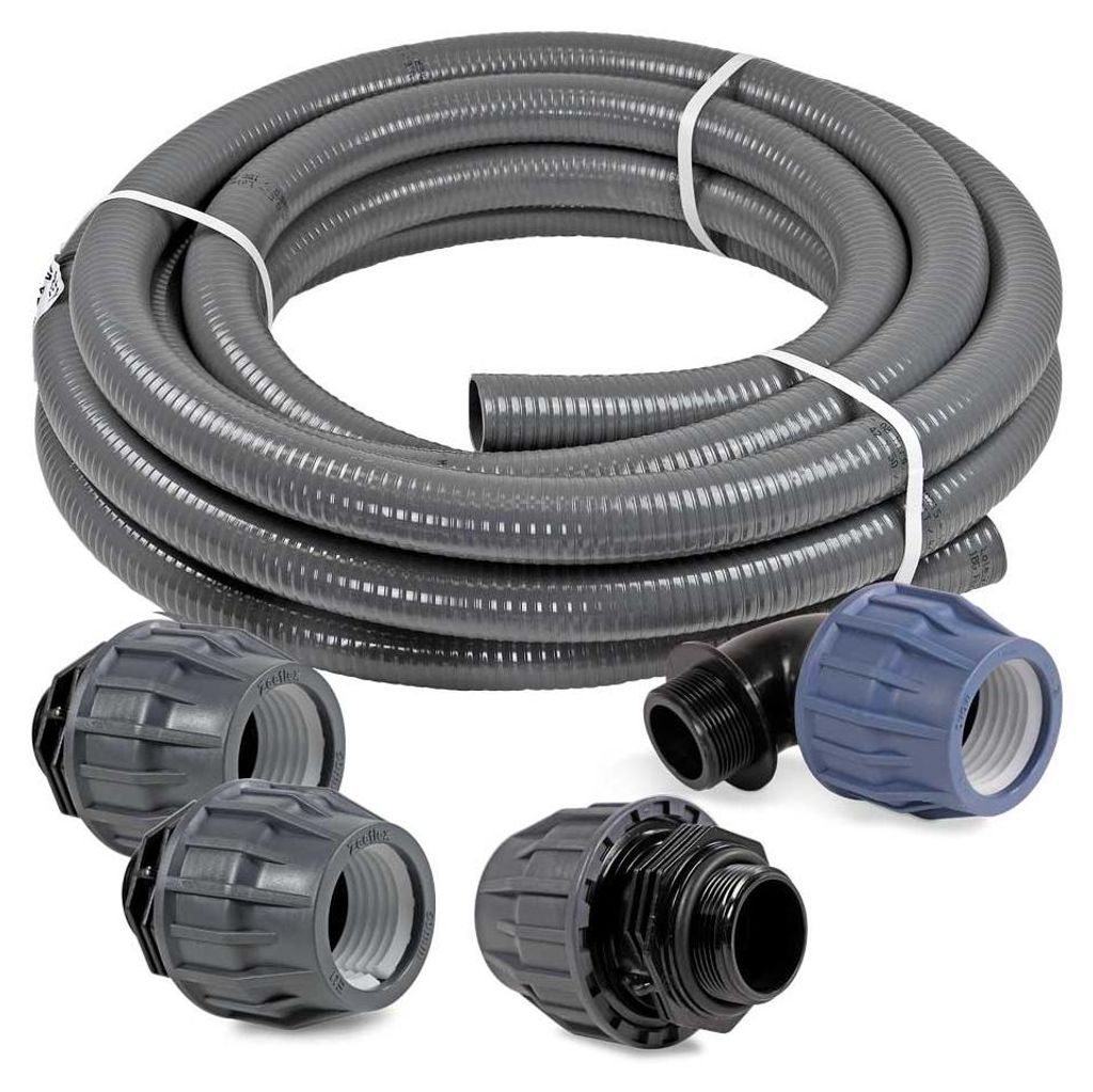Poolanschluss-SET 25 m Poolflex PVC Druckschlauch Ø 50 mm + Produktbild 