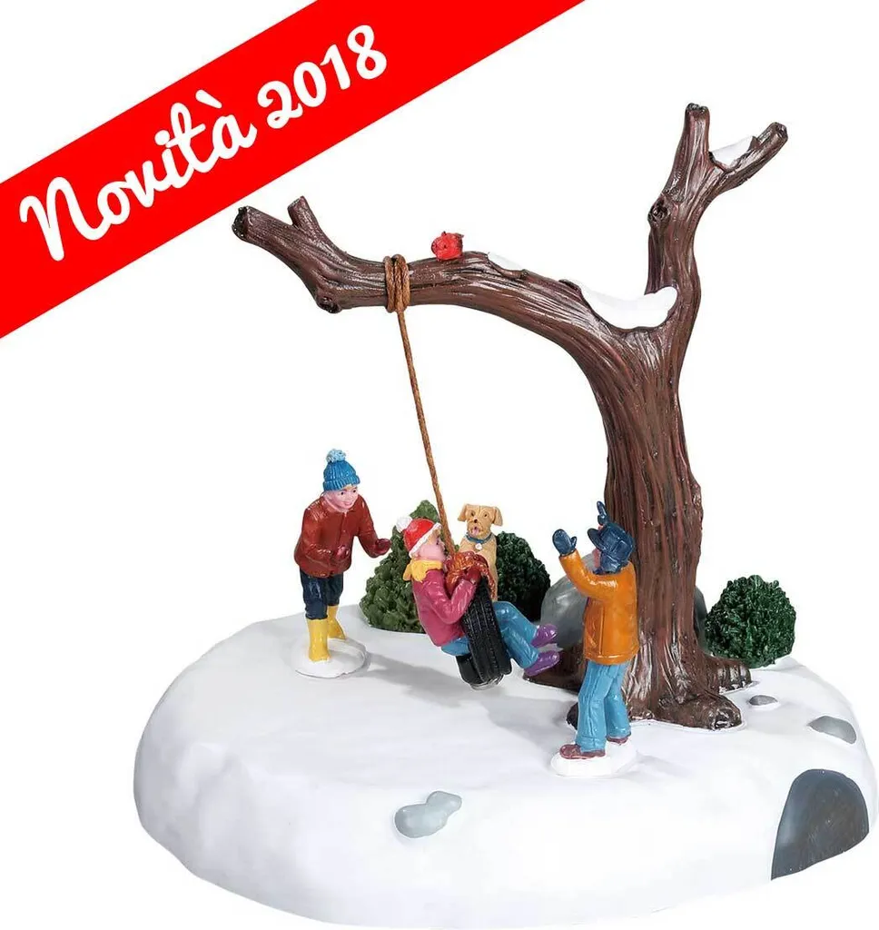 Figura natalizia Pneumatico swing twirl b/o (4,5v)