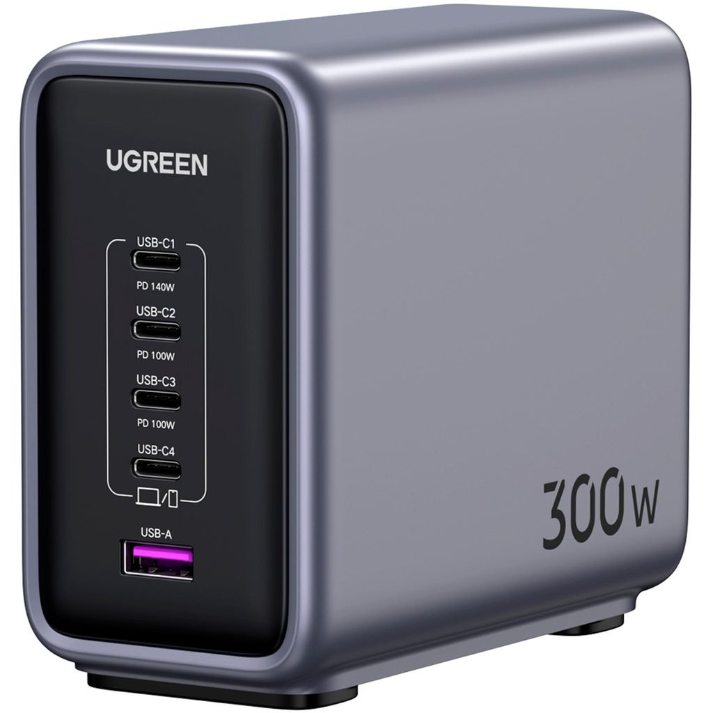 Ugreen 90903B, Drinnen, AC, 2 m, Schwarz, Grau Produktbild 