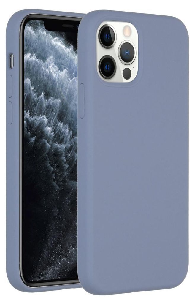 Accezz Liquid Silikoncase iPhone 12 (Pro) - Lavender Gray Produktbild 
