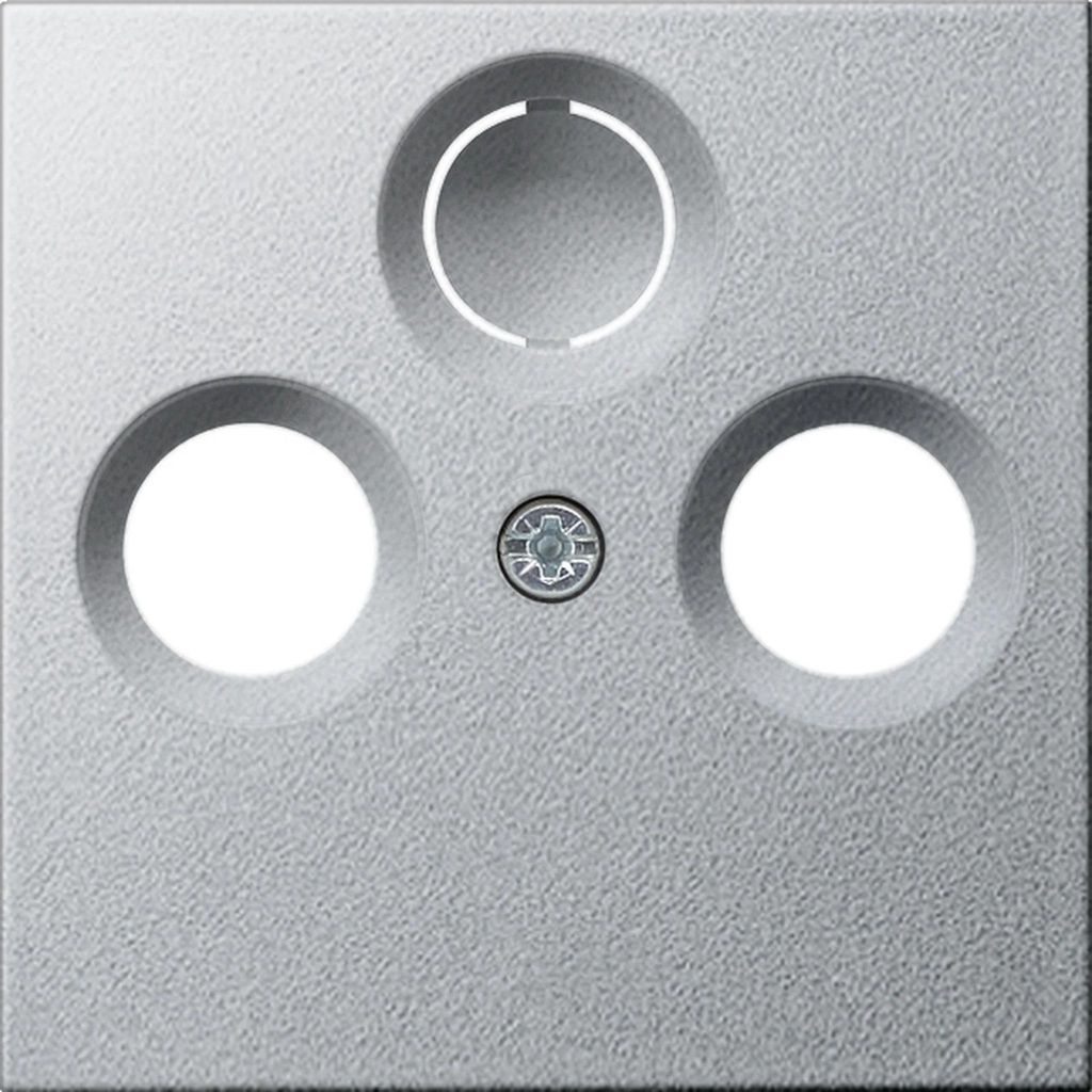 Gira Abdeckung Antennendose 2-und 3fach System 55 Farbe Alu, 1 Stk.