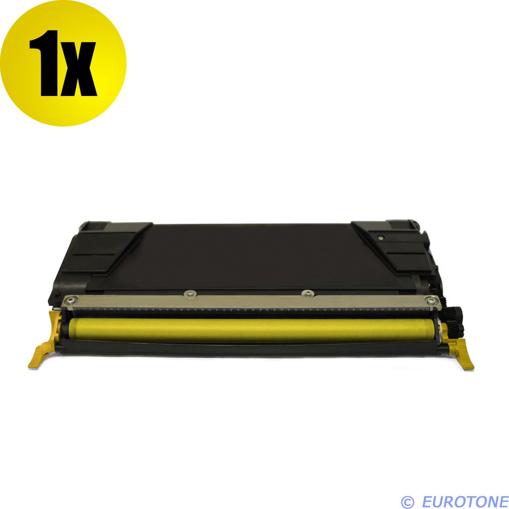 1x Eurotone Toner Alternative für Lexmark 00C5222YS Gelb Yellow