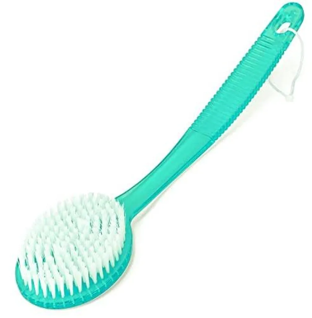 Brosse de douche exfoliante dos et pieds avec manche long ergonomique