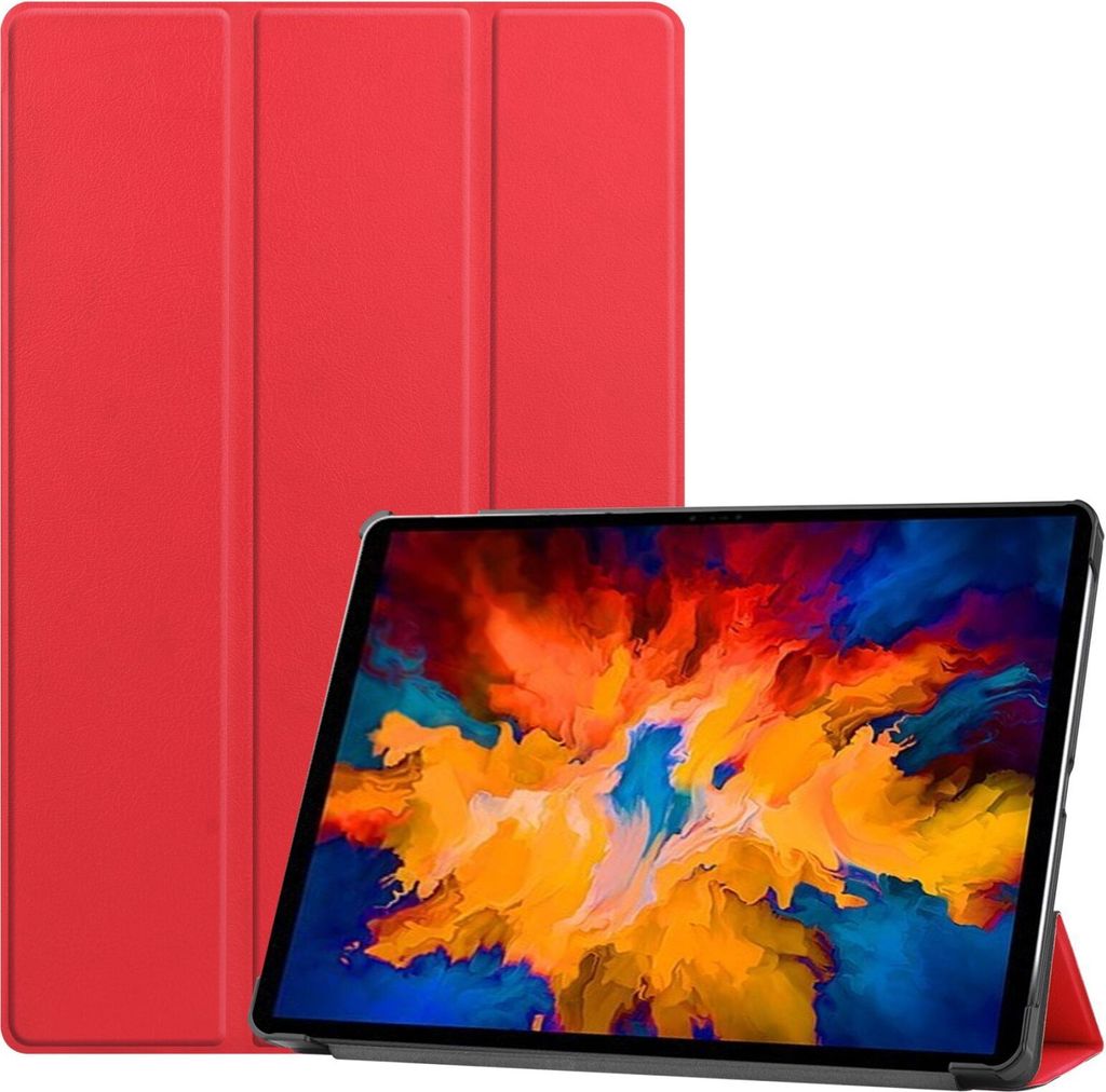 Cover für Lenovo Tab P11 Pro TB-J706F 11.5 Zoll Tablethülle Schlank mit Standfunktion und Auto Sleep/Wake Funktion Rot