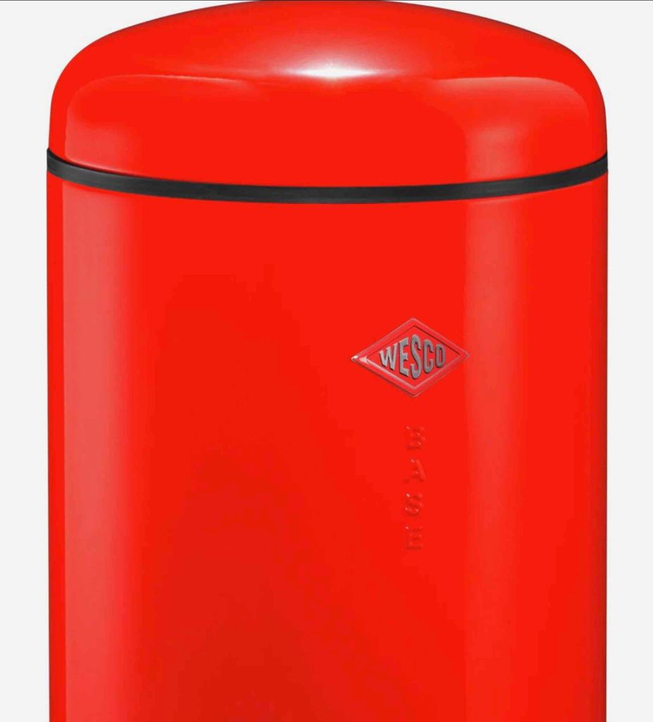 WESCO® Tretabfallsammler Baseboy 20 Liter, rot Produktbild 2