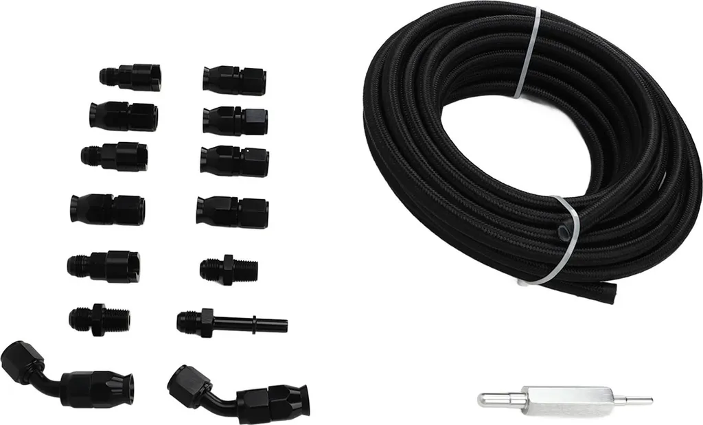 Ligne de carburant 6AN 3/8 PTFE nylon pour montage LS Swap et système EFI