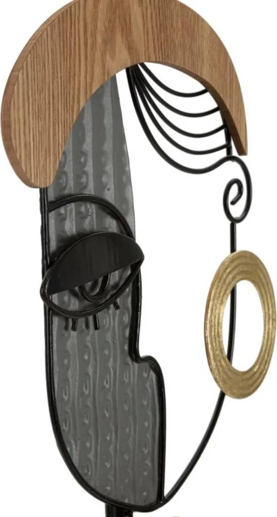 Lampadaire de Salon Moderne 162 cm en Bois et Métal Multicolore
