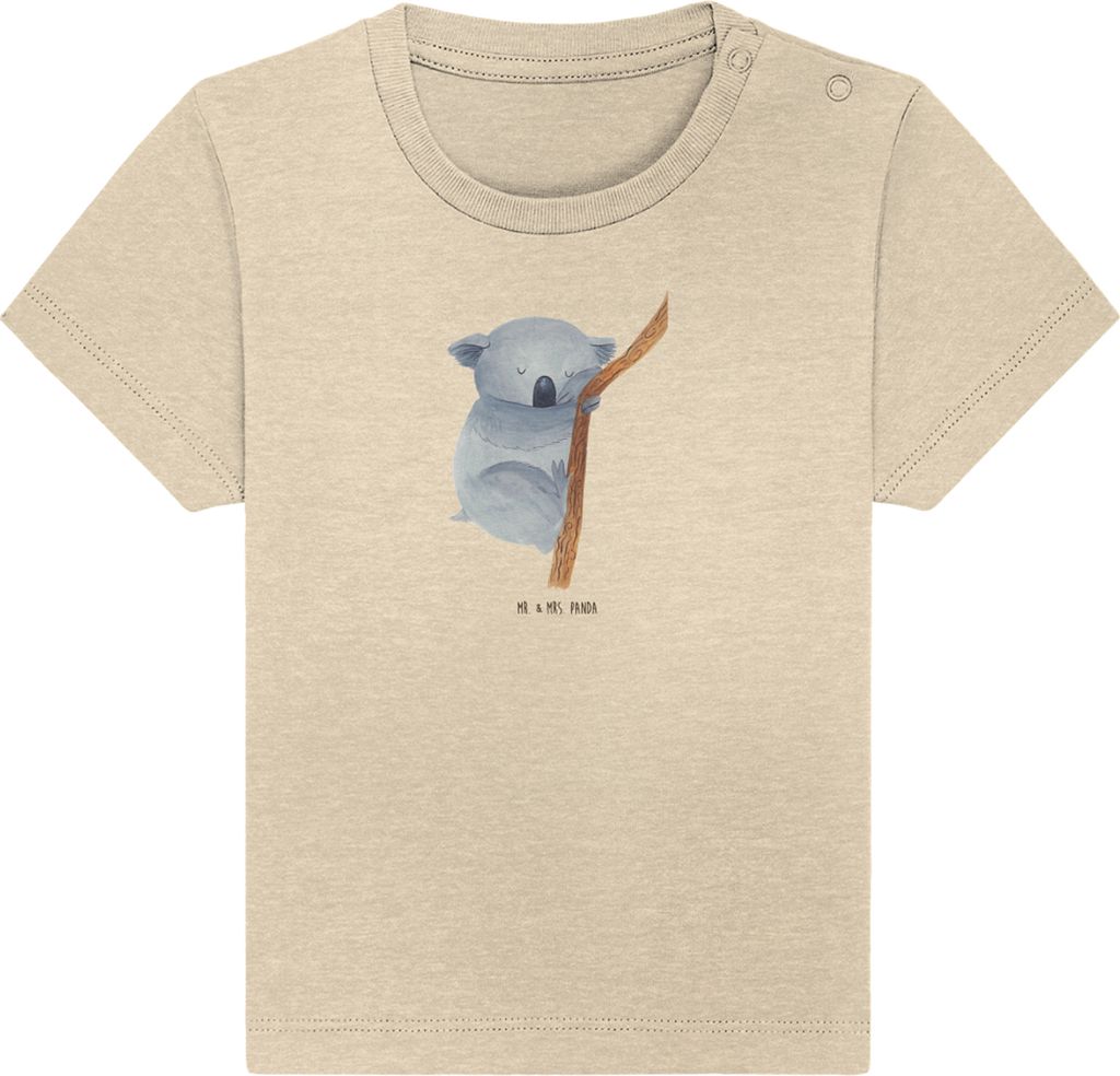 Mr. & Mrs. Panda T-Shirt Koalabär 24. - 36. Monat - Natural Raw - Geschenk, Träumen, Lustige Sprüche, Organic Baby Shirt, Schlafzimmer, Kleinkin...