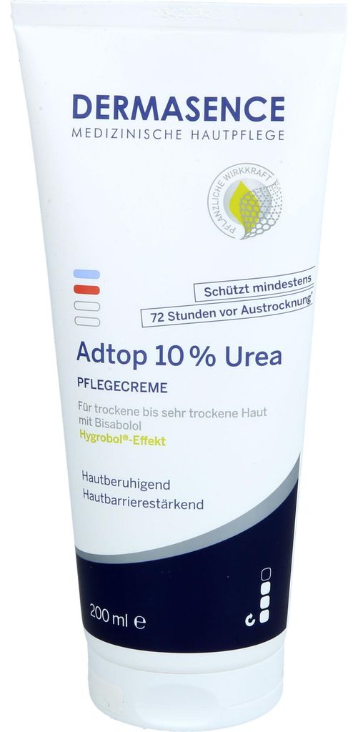 DERMASENCE Adtop 10 % Urea Pflegecreme für trockene bis sehr trockene Haut, 200 ml Creme