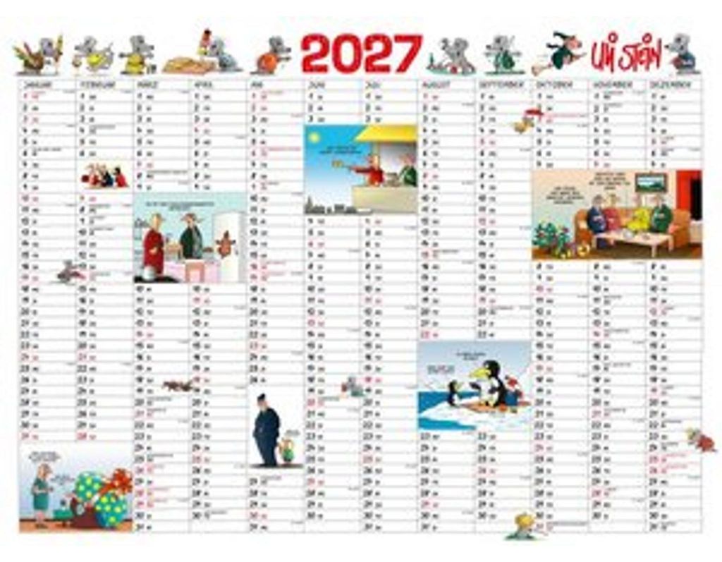 Uli Stein Jahresplaner 2027: Posterkalender Produktbild 