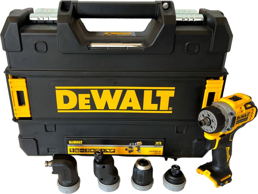 DEWALT Akku-Bohrschrauber, 4 Köpfe, 12 Volt Immagine del prodotto 